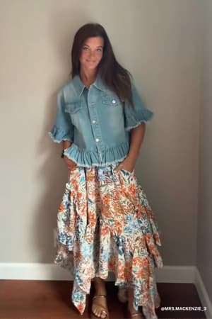The Nest Swing Of Things Pocketed Midi Skirt: undefined