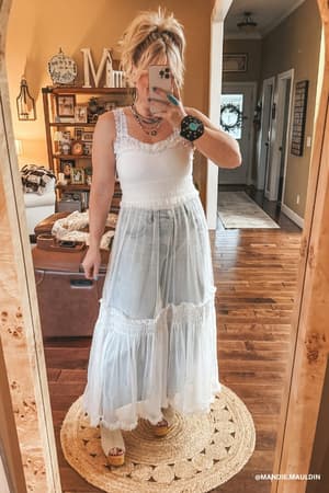 Light Layers Maxi Dress: undefined