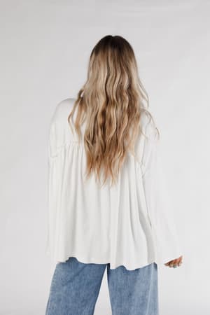 solid-serenity-long-sleeve-babydoll-top-ivory/Ivory