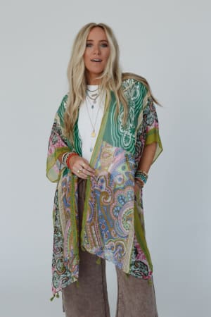 tabitha-floral-kimono-green/Green
