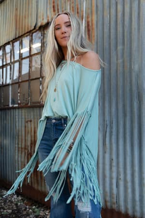 showstopper-fringe-top-washed-sea-foam/Washed Seafoam