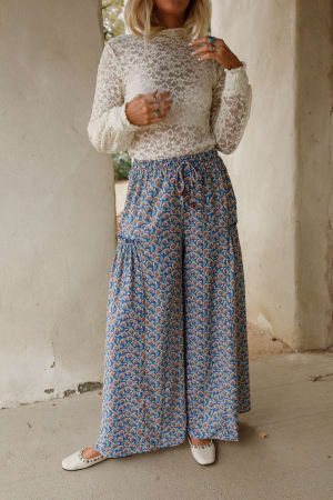 The Nest Petal Trails Wide Leg Pants: undefined