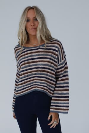 meadow-crochet-striped-top-taupe-multi/Taupe