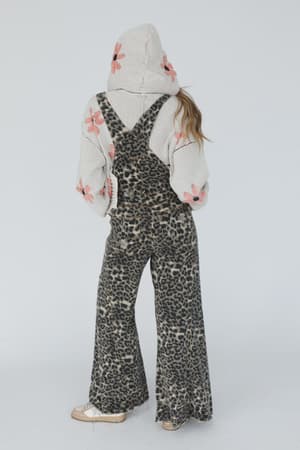 milly-distressed-hem-wide-leg-overall-animal-multi/Brown Leopard