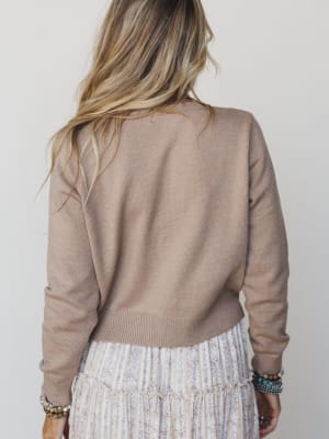 Western Mood Cardigan - Mocha L / Mocha