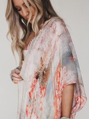 Watercolor Kimono - Nottingham OS / Nottingham