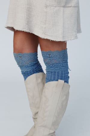 becca-knee-high-socks-blue/Blue