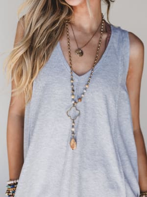 Alani Necklace - Taupe OS / Taupe
