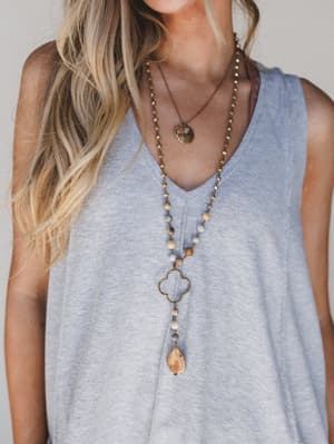Alani Necklace - Taupe OS / Taupe