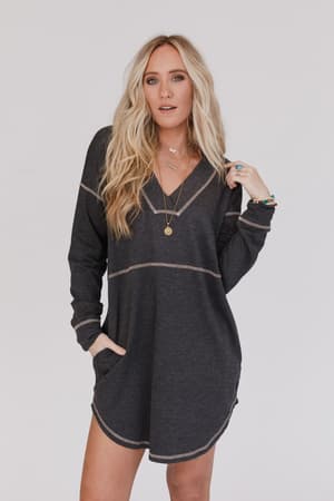 meadow-long-sleeve-tunic-dress-charcoal/Charcoal