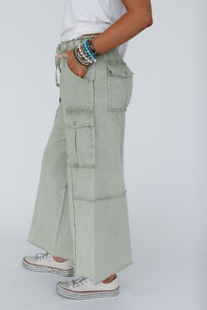 game-on-cargo-wide-leg-pant-faded-olive/Faded Olive
