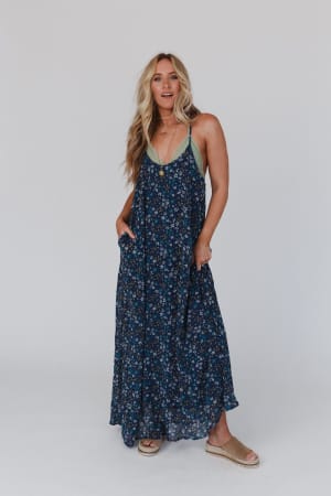 Navy Floral