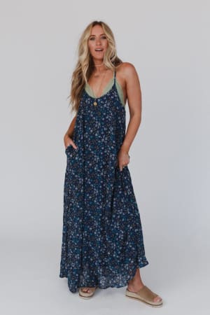 Navy Floral