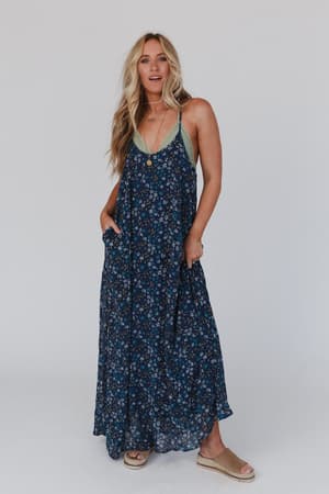Navy Floral