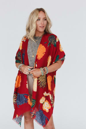 tyler-floral-kimono-red/Red