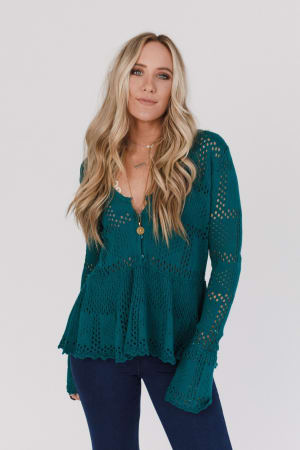 Toluca Lake Peplum Top: undefined