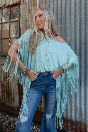 showstopper-fringe-top-washed-sea-foam/Washed Seafoam