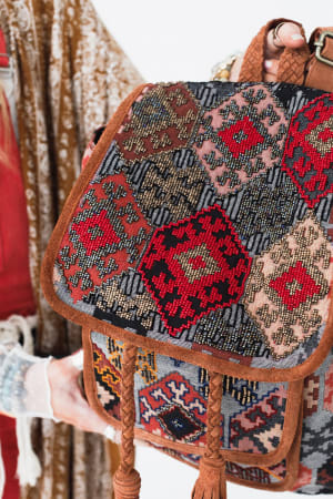 Bohemian Bordeaux Backpack: undefined