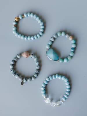 Julia Bracelet Set - Amazonite OS / Amazonite