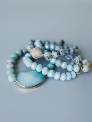 Julia Bracelet Set - Amazonite OS / Amazonite