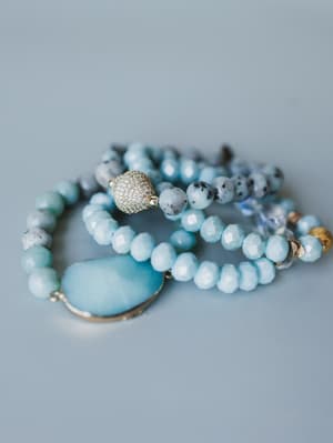 Julia Bracelet Set - Amazonite OS / Amazonite