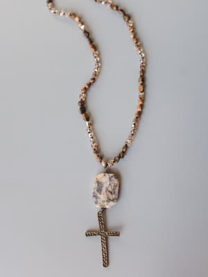 Stephanie Necklace - Jasper OS / Jasper