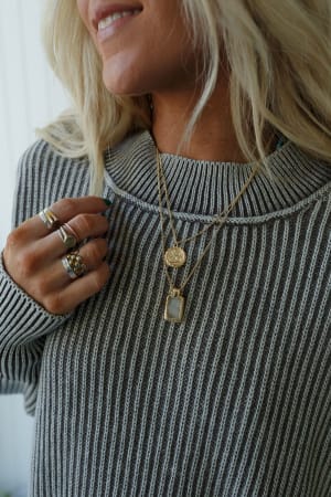 Make Me Blush Layered Necklace: undefined