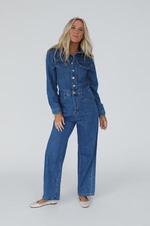 little-extra-denim-jumpsuit-medium-denim/Blue