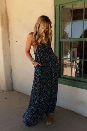 Navy Floral