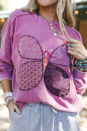 flutterby-pullover-top-magenta/Magenta