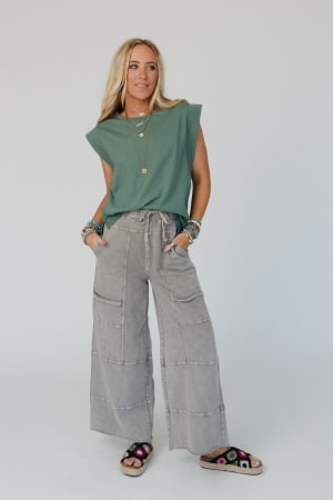 Lucky One Wide Leg Full Pant: undefined