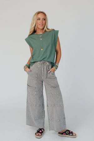 Lucky One Wide Leg Full Pant: undefined