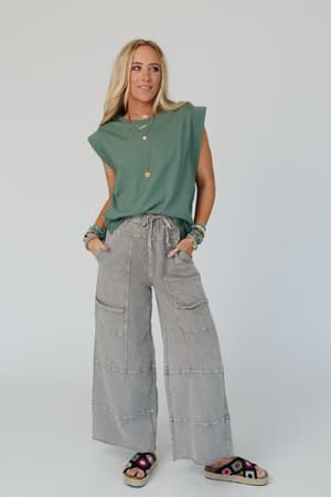 lucky-one-wide-leg-full-pant-olive/Olive Gray