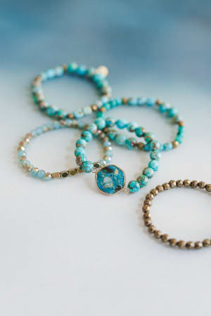 Rio Bloom Bracelet Set: undefined
