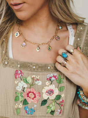 Jewel Charm Necklace: undefined