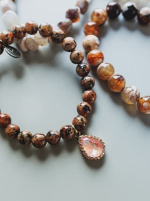 Night Sun Beaded Bracelets - Cinnamon OS / Cinnamon