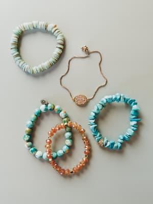 Camp Grounds Beaded Bracelets - Sunset OS / Sunset