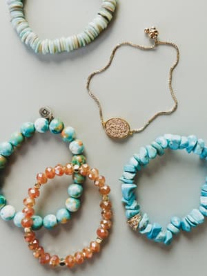 Camp Grounds Beaded Bracelets - Sunset OS / Sunset