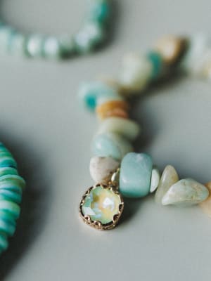 Summer Glow Beaded Bracelets - Aqua OS / Aqua
