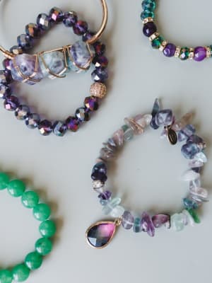 Josephine Bracelet Set - Green Mix OS / Green Mix