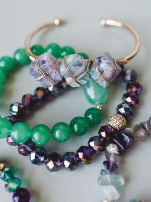 Josephine Bracelet Set - Green Mix OS / Green Mix