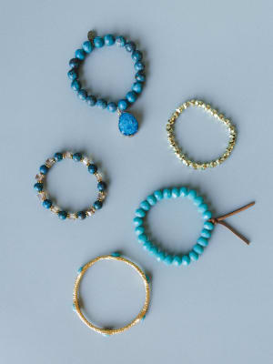 Beatrice Bracelet Stack - Turquoise OS / Turquoise