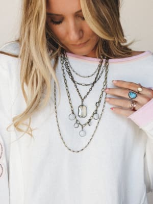 Grace Layered Necklace - Bronze OS / Bronze