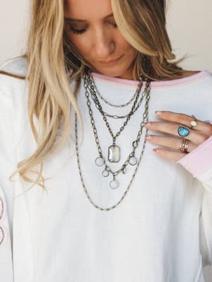 Grace Layered Necklace - Bronze OS / Bronze