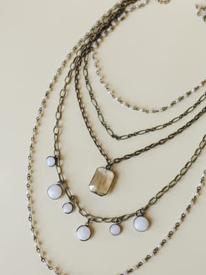 Grace Layered Necklace - Bronze OS / Bronze