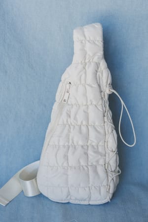 Cloud Dreamer Quilted Sling Bag: undefined
