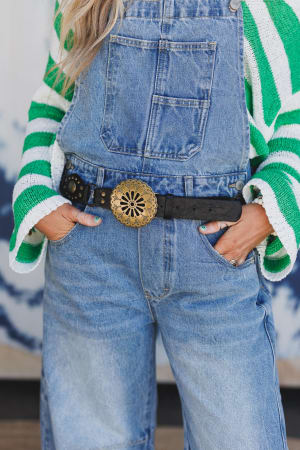 Rustic Medallion Concho Belt: undefined