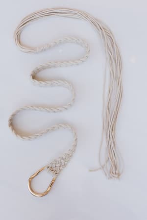 wanderfree-braided-belt-ivory/Ivory