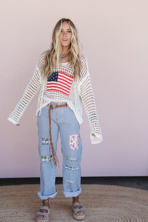 americana-flag-hoodie-white/White