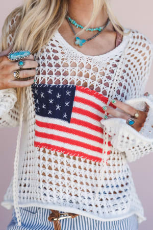 americana-flag-hoodie-white/White